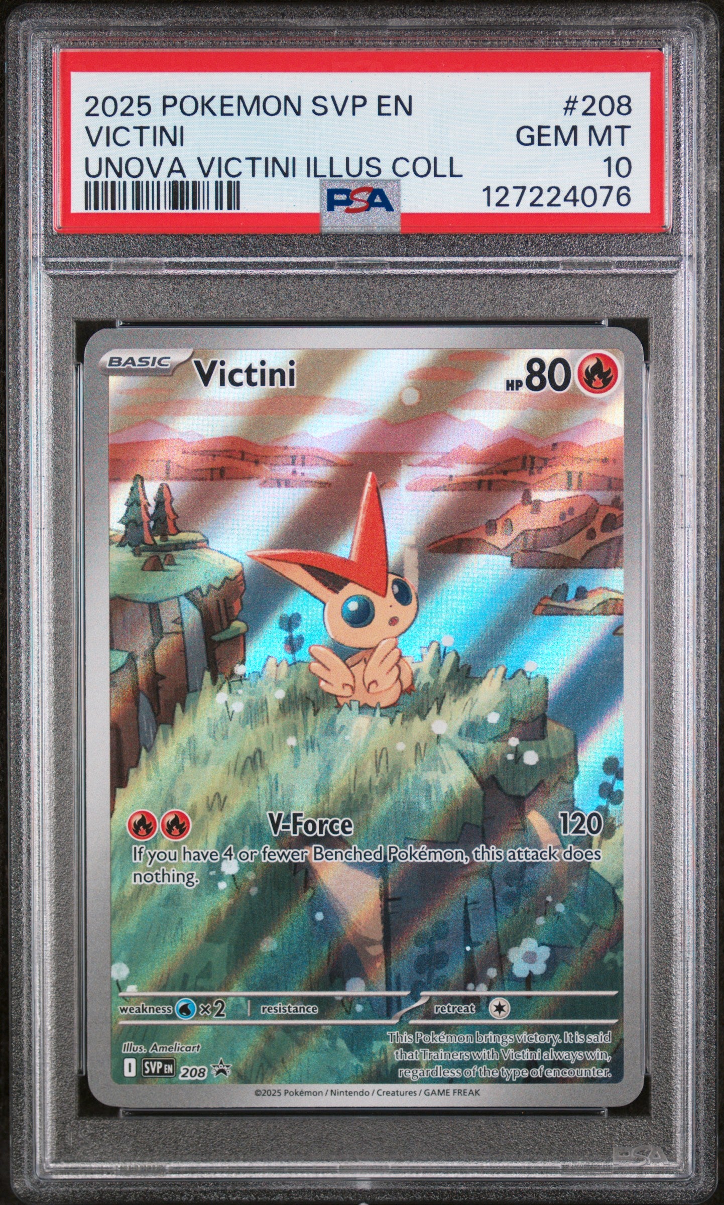 Victini 208 PROMO PSA 10 - Unova Victini Illus Coll 2025