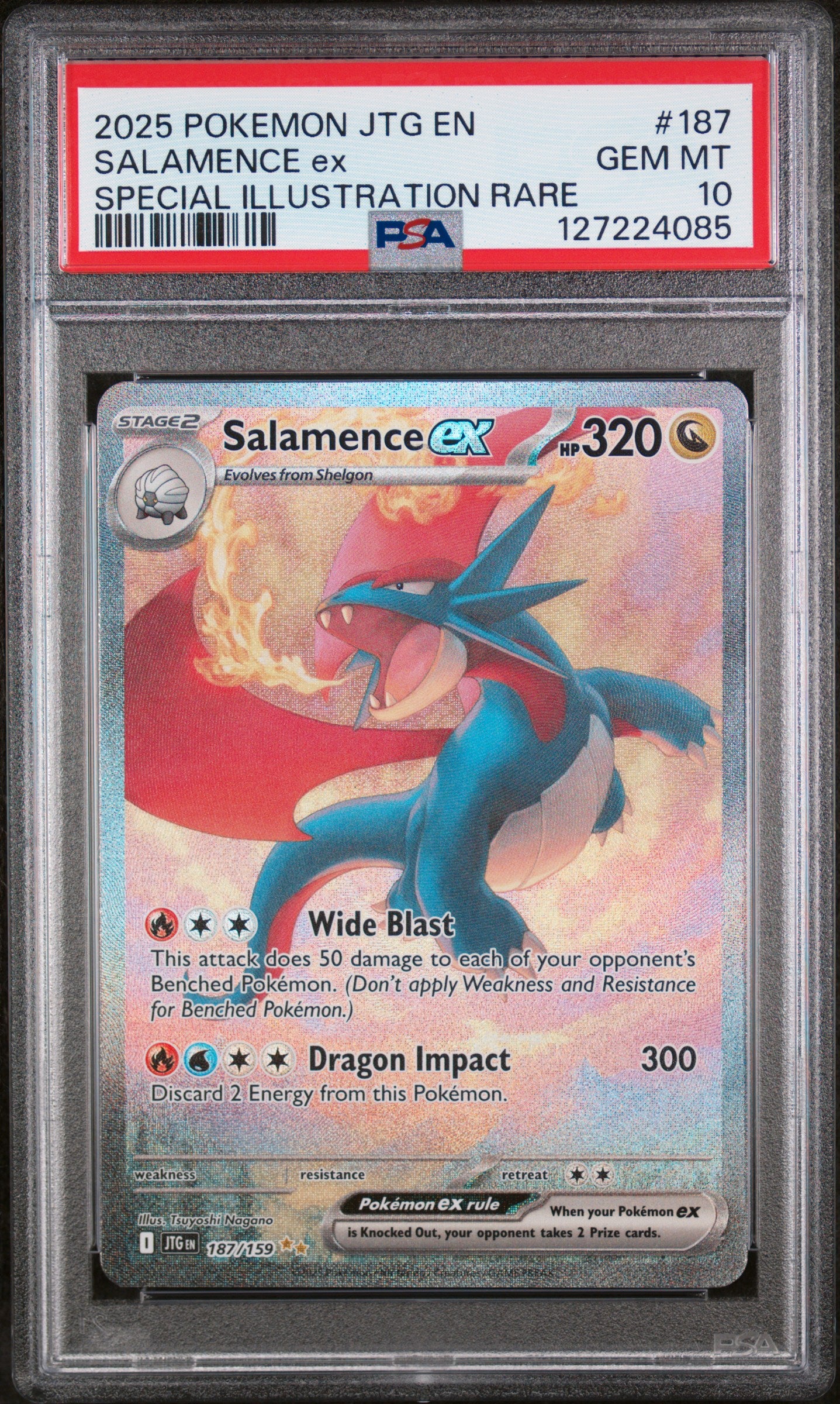Salamence EX 187/159 PSA 10 - Journey Together 2025